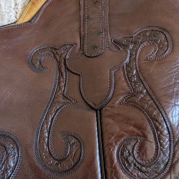 Rios of Mercedes Dark Brown Cowboy Boots - Picture 9 of 11